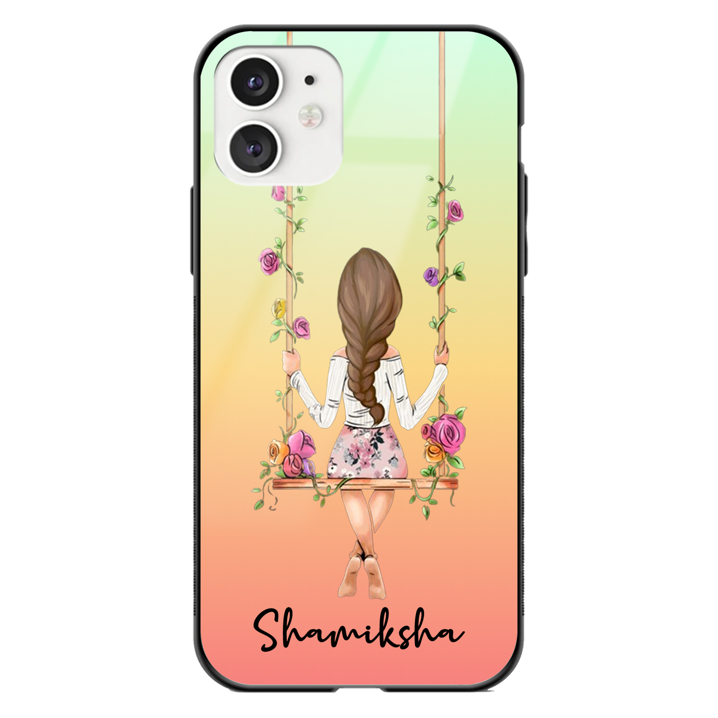 Jhula Girl Glass Phone Case