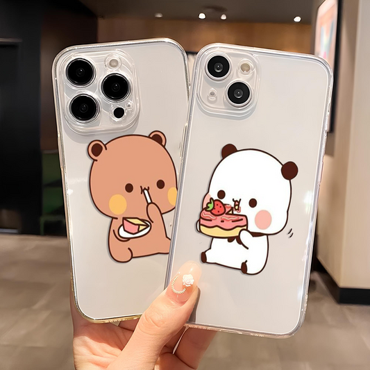 Bubu Dudu Couple Clear Silicone Phone Case