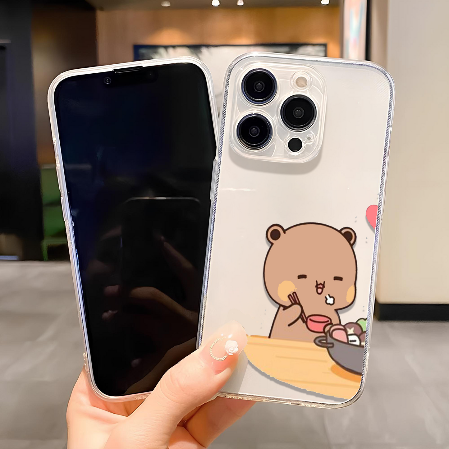 Bubu Dudu Noodles Clear Silicone Phone Case