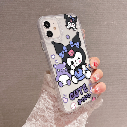 Cute Kuromi Transparent Silicone Phone Case Cover