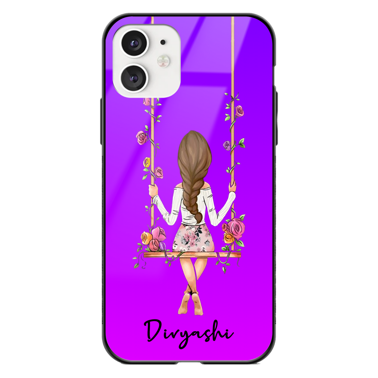 Jhula Girl Glass Phone Case