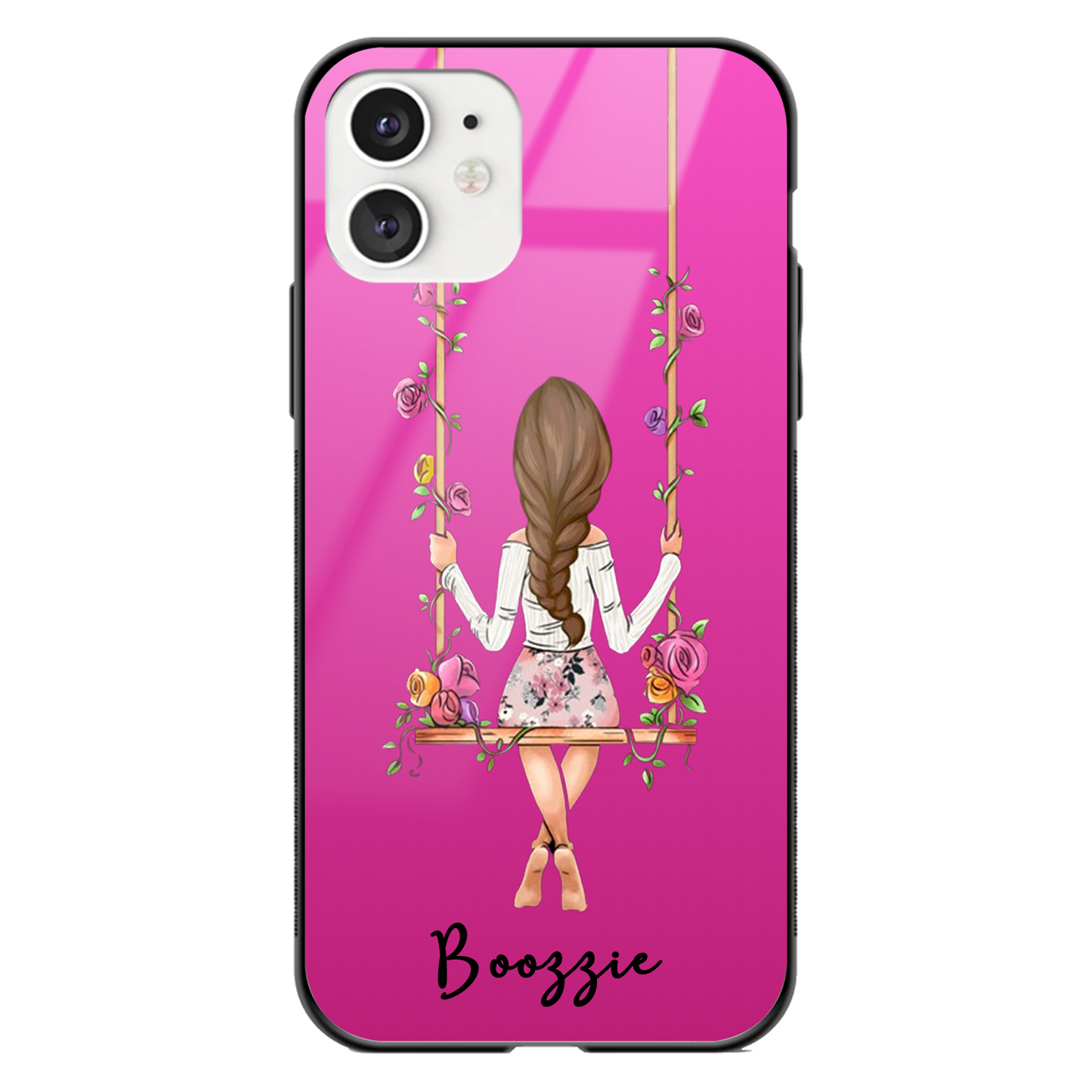 Jhula Girl Glass Phone Case