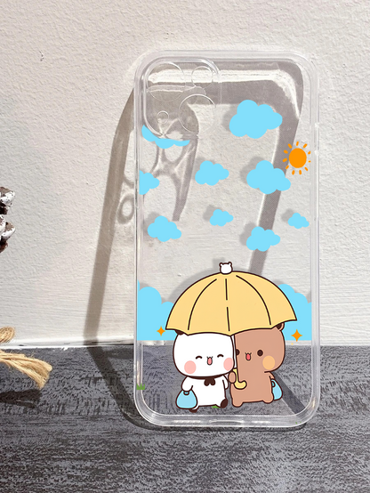 Rainy Day Bubu Dudu Clear Silicone Phone Case