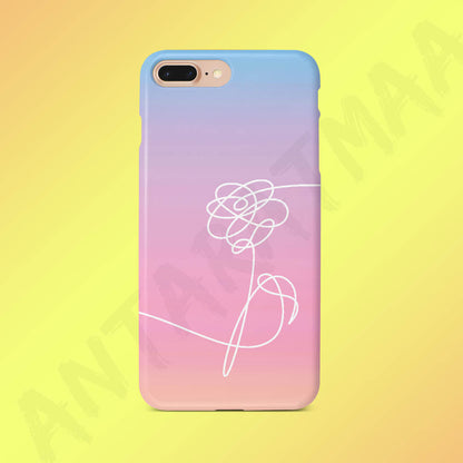 BTS Gradient Flower Case