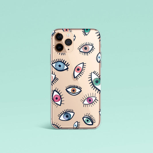 Colorful eyes  Silicone Case