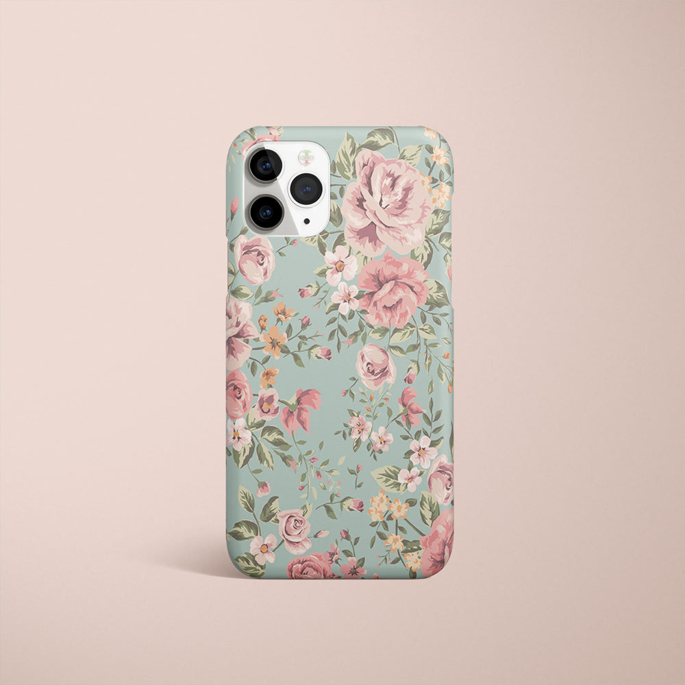 Rose pattern leaves case