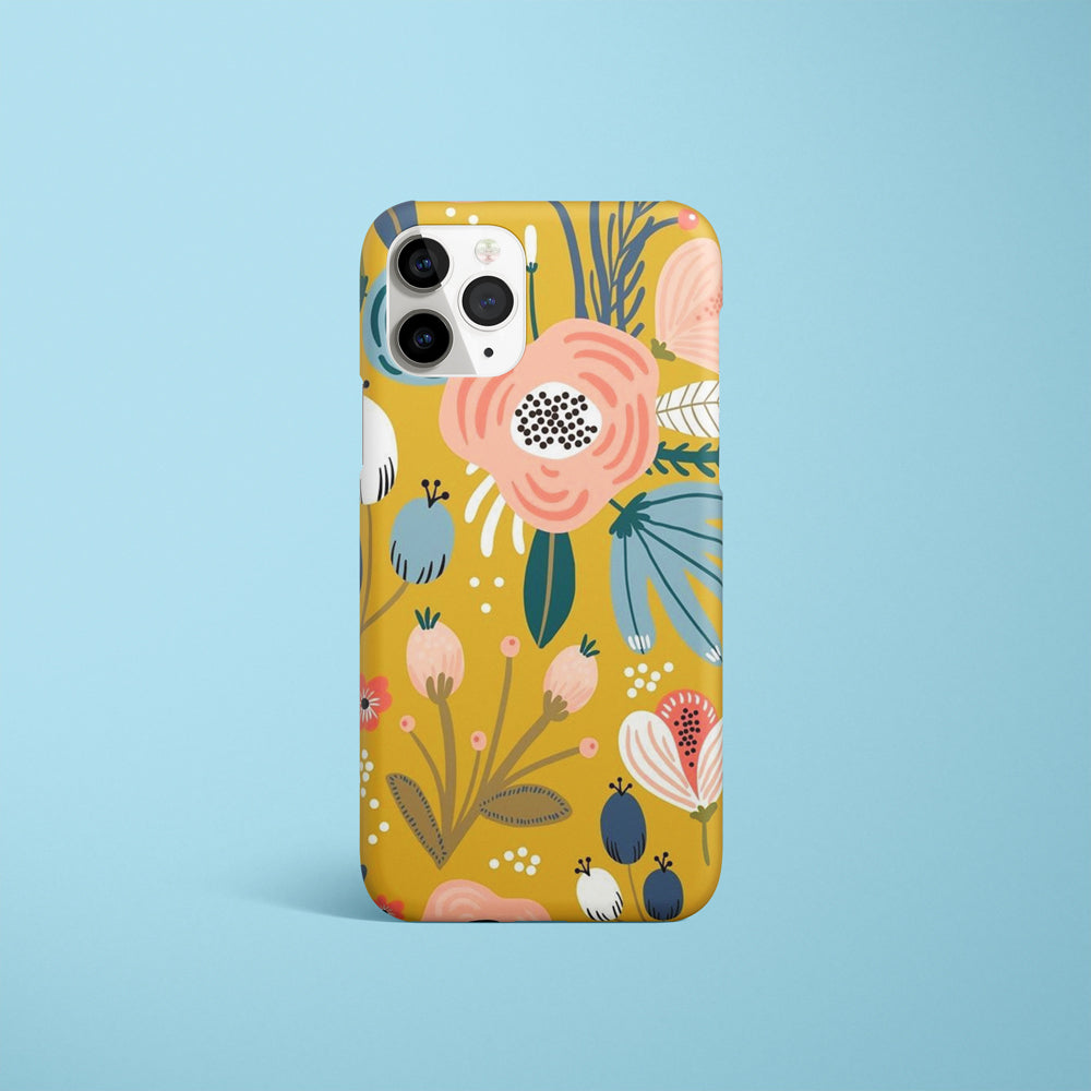 Dark yellow flower case