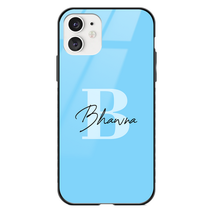 Customised Names Glass Phone Case