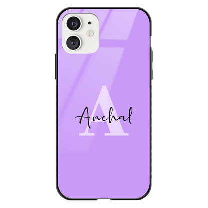 Customised Names Glass Phone Case