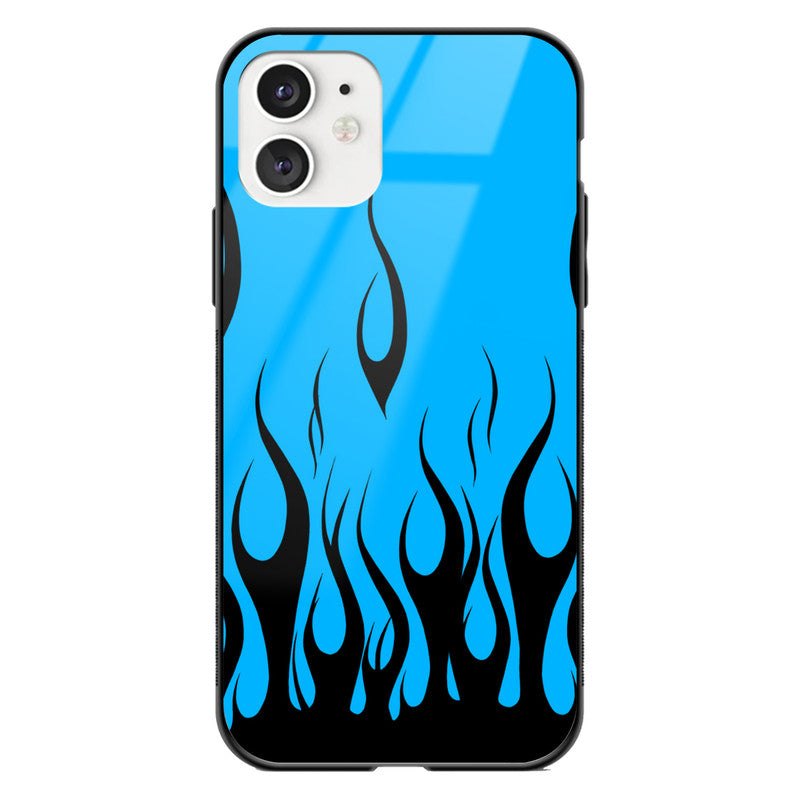 Yellow Fire Glass Phone Case