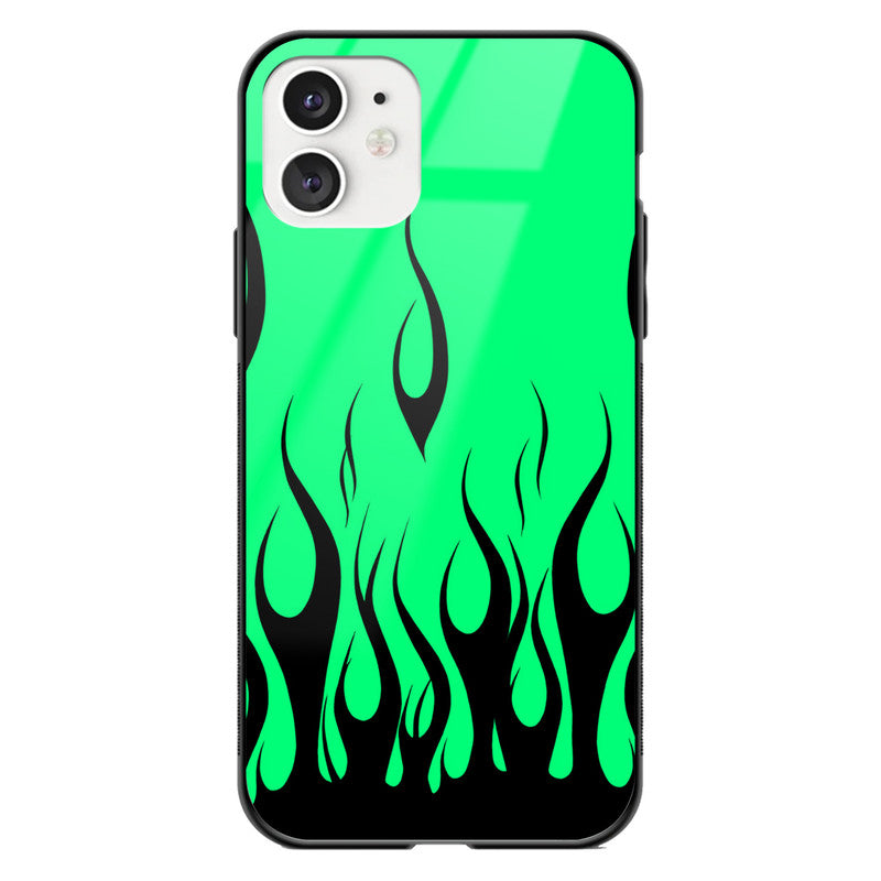 Yellow Fire Glass Phone Case