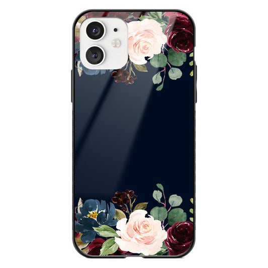 Customised Floral Glass Case