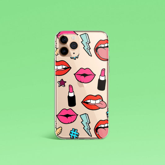 Lipstick Pattern Silicone Case