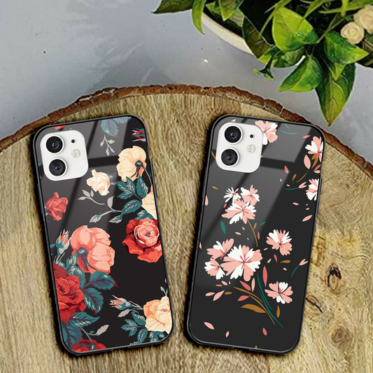 Floral Glass Phone Case