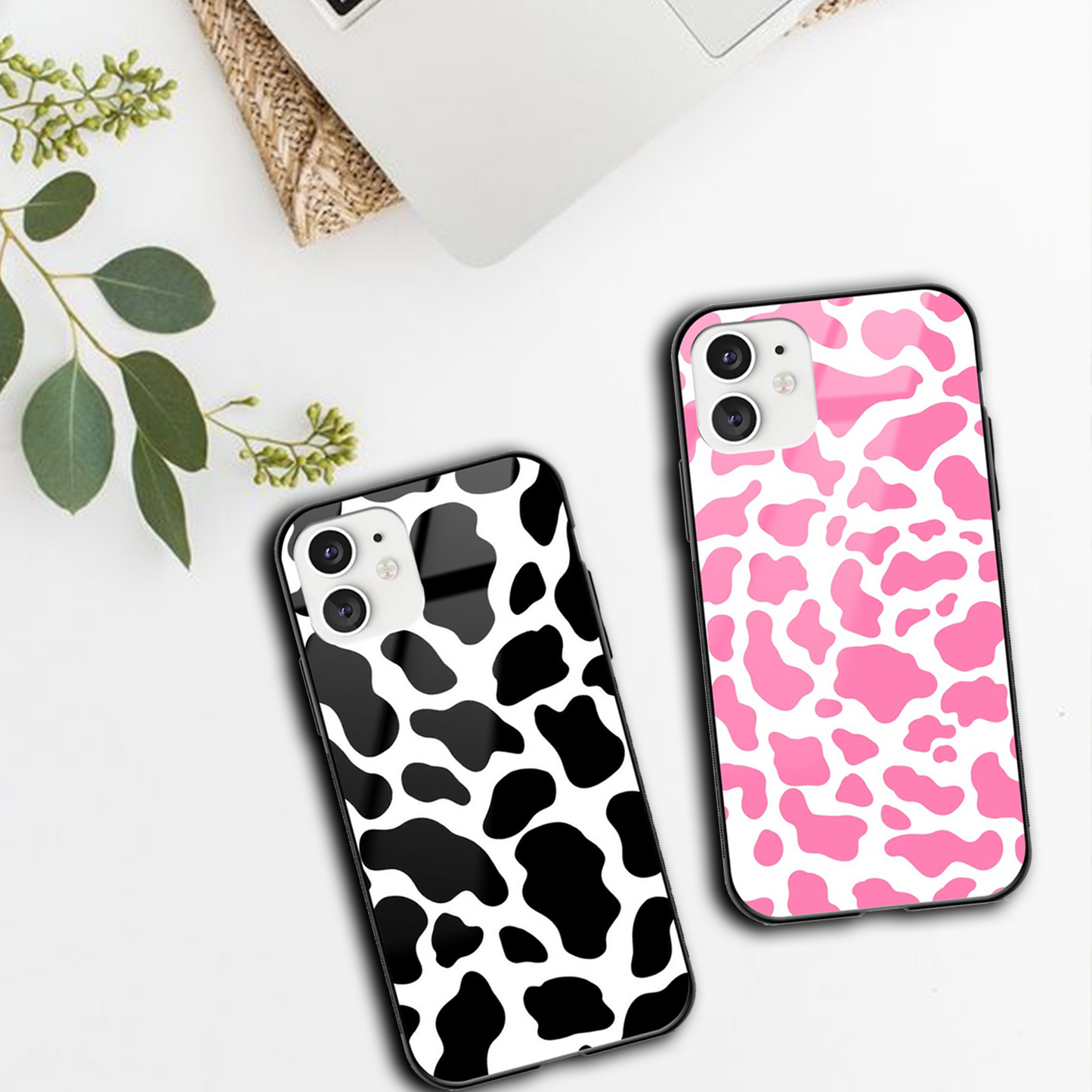 Leopard Print Glass Phone Case