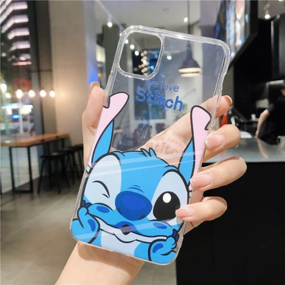 Stitch Cartoon Clear Silicone Phone Case